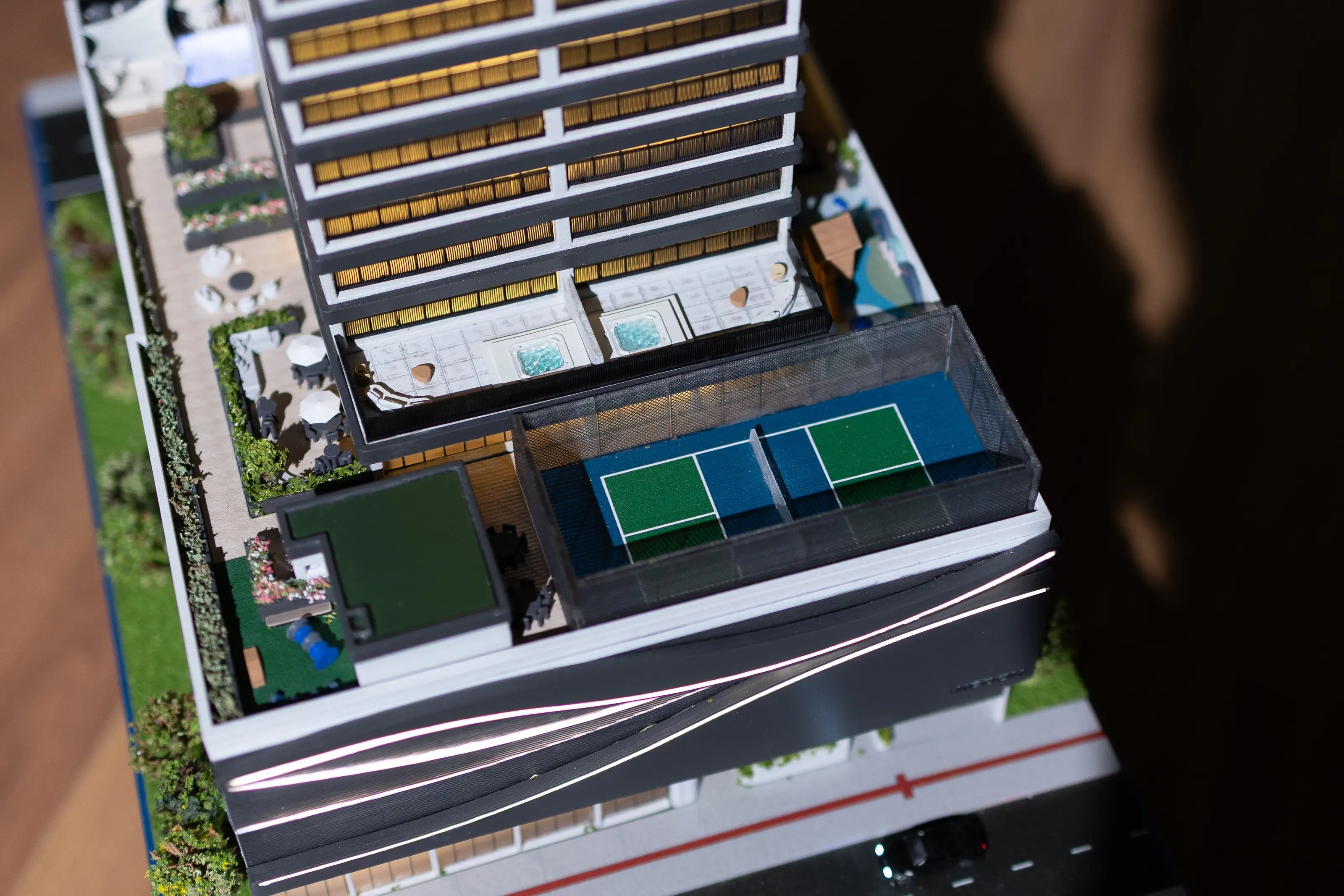 Miniatura em escala reduzida com detalhamento fino