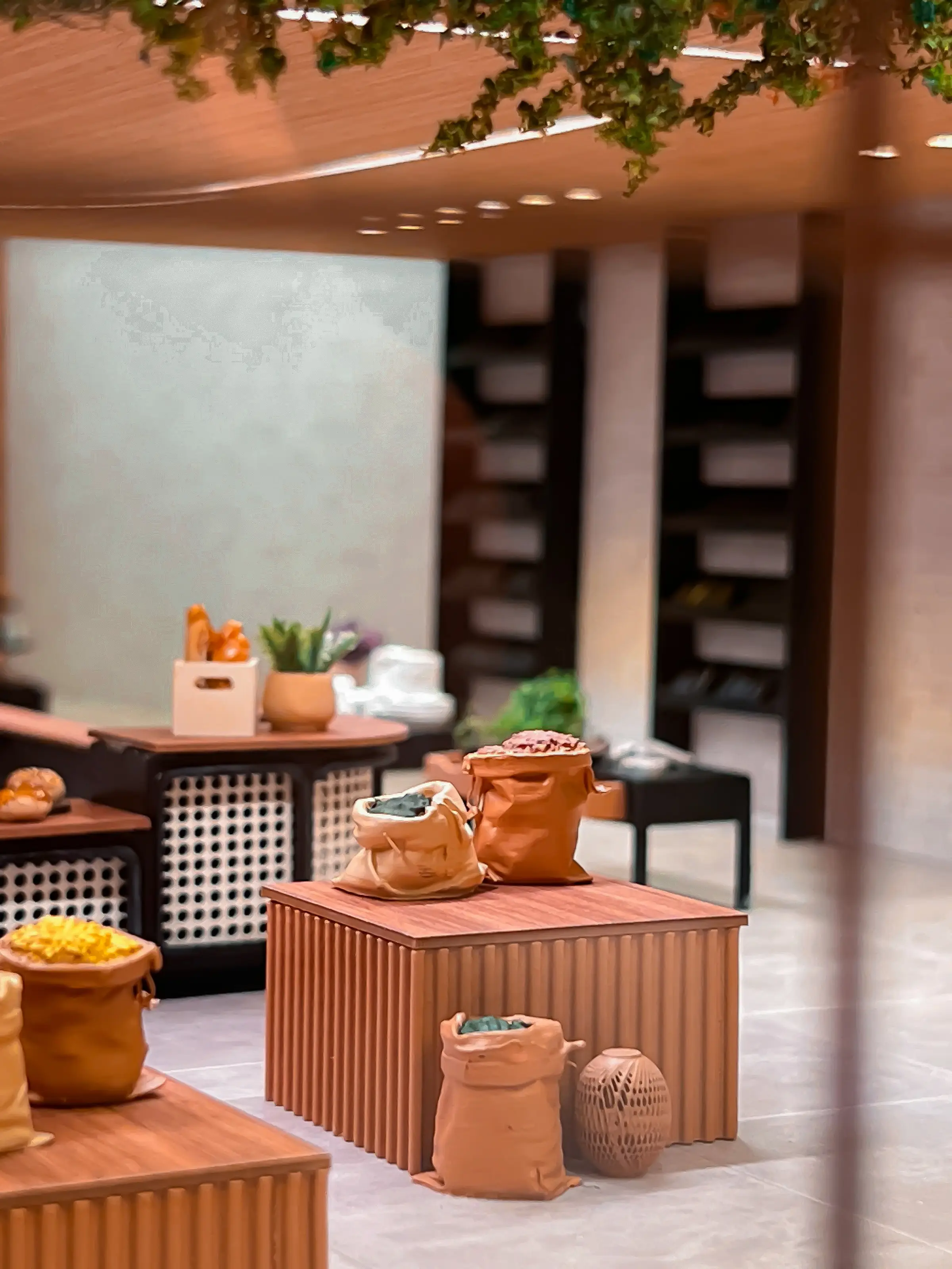 Ambiente interno de maquete visto de cima
