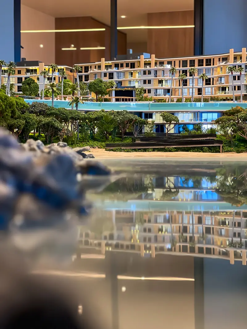 Maquete do empreendimento Praia do Ribeiro