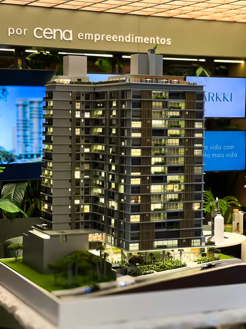 Maquete do empreendimento Arkki