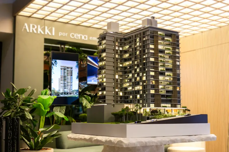 Maquete do empreendimento Arkki